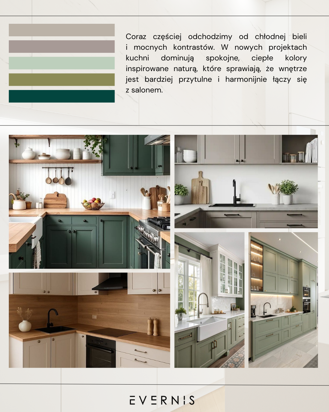 Kuchnia na wymiar trendy kolorystyczne